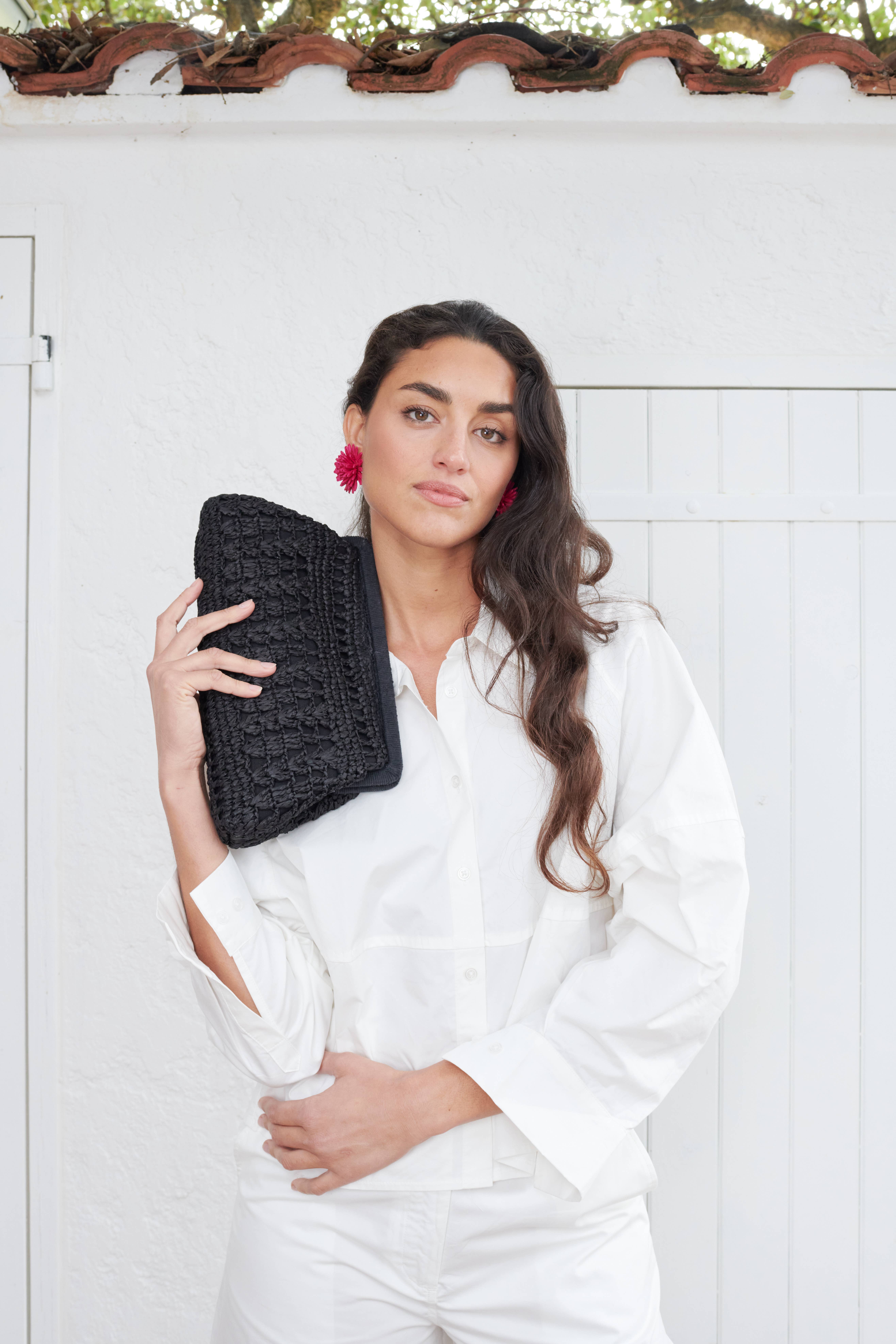 Maradji - Wholesale Pouch - Women's - POCHETTE CUIR DORÉ CUIVRÉ GINA ACAJOU