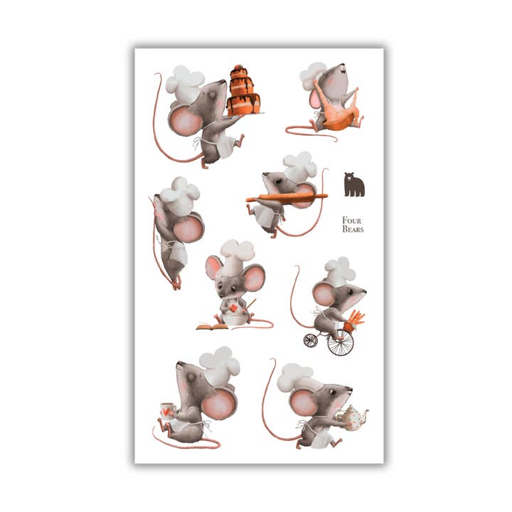 Souris Chef pour la vente par Four Bears Sticker Club