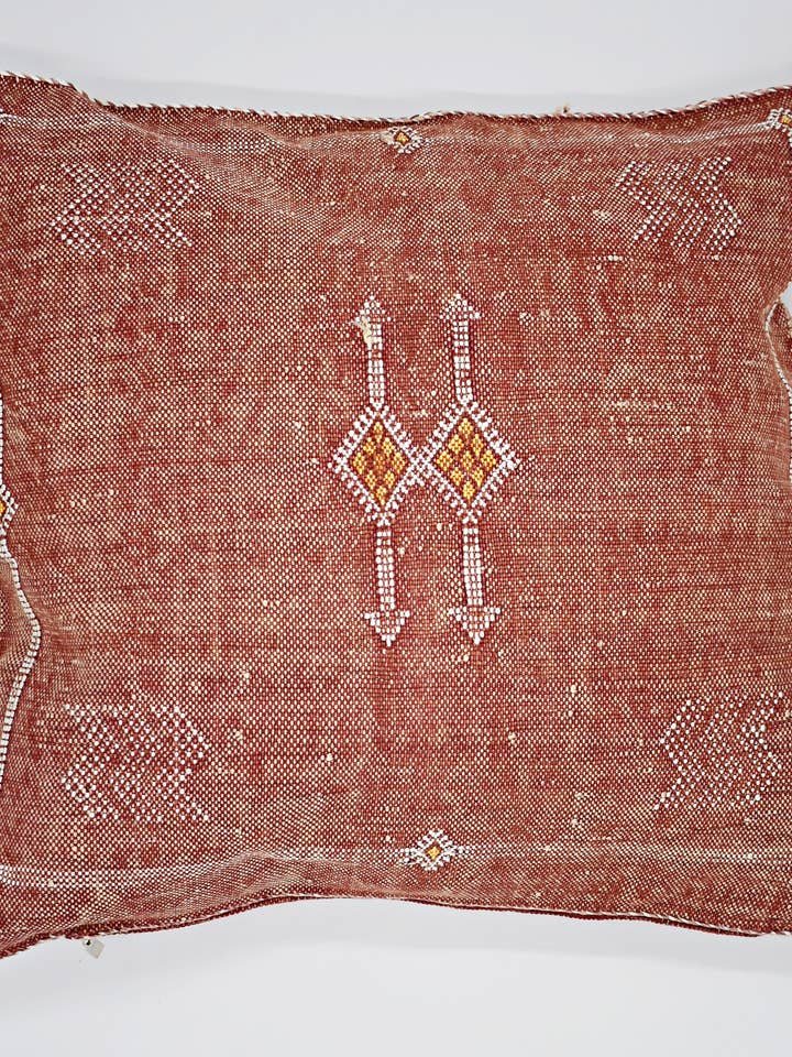 Moroccan Cactus Silk Pillow - Square for wholesale by Mayta Collection