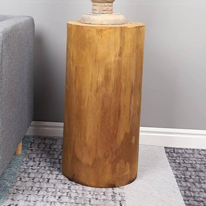 Tabouret en bois, table d'appoint en forme de souche, table de chevet, table basse, fait main pour la vente par SWS BASKETS AND HOME DECOR