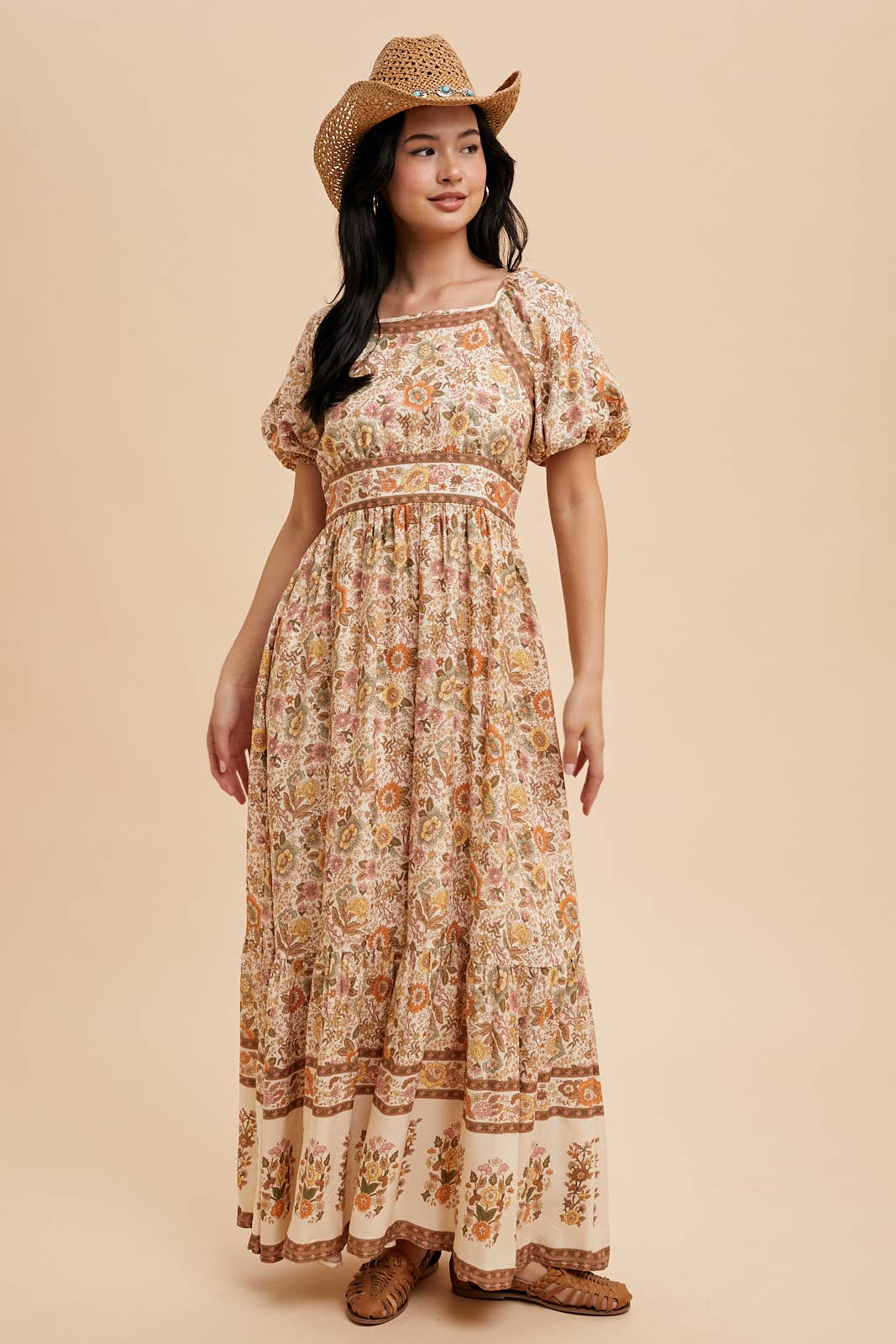 In Loom - Wholesale Dress - Women's - BORDER PRINT MAXI DRESS6