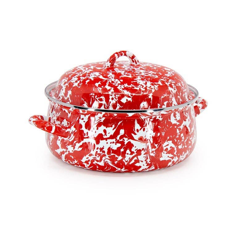 Crow Canyon Home - Vente Marmites - Faitout tourbillon en émail Golden Rabbit3