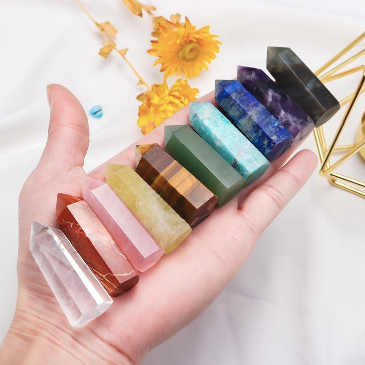 Crystolver (We Cover All Import Fees) - Vente Pierre et cristal de spiritualité - Coffret cadeau de la collection de 10 baguettes en cristal6