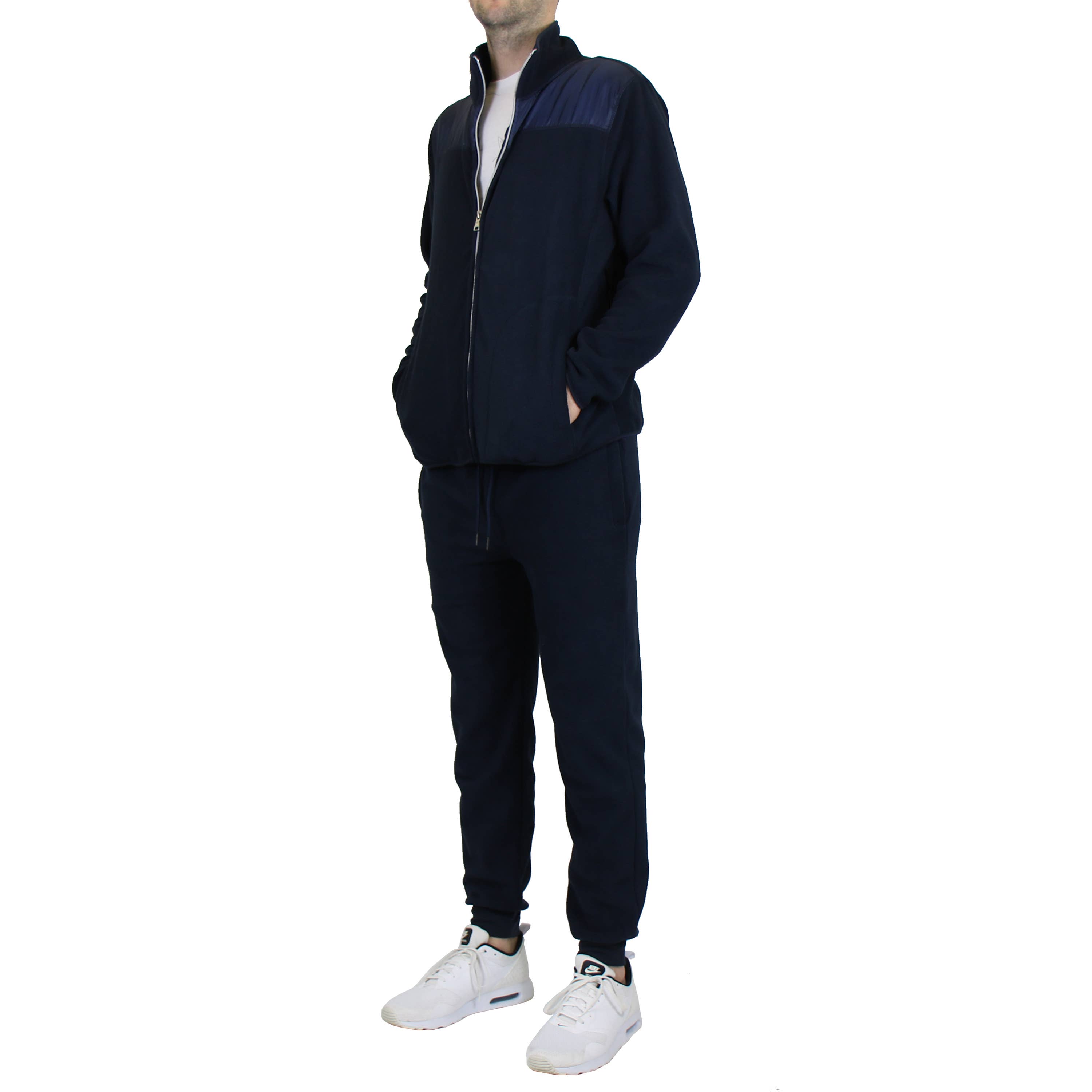 Galaxy By Harvic – Engroshandel Loungesæt - Herre – Herre 2-delt sæt med sweater og joggingbukser i polar fleece3