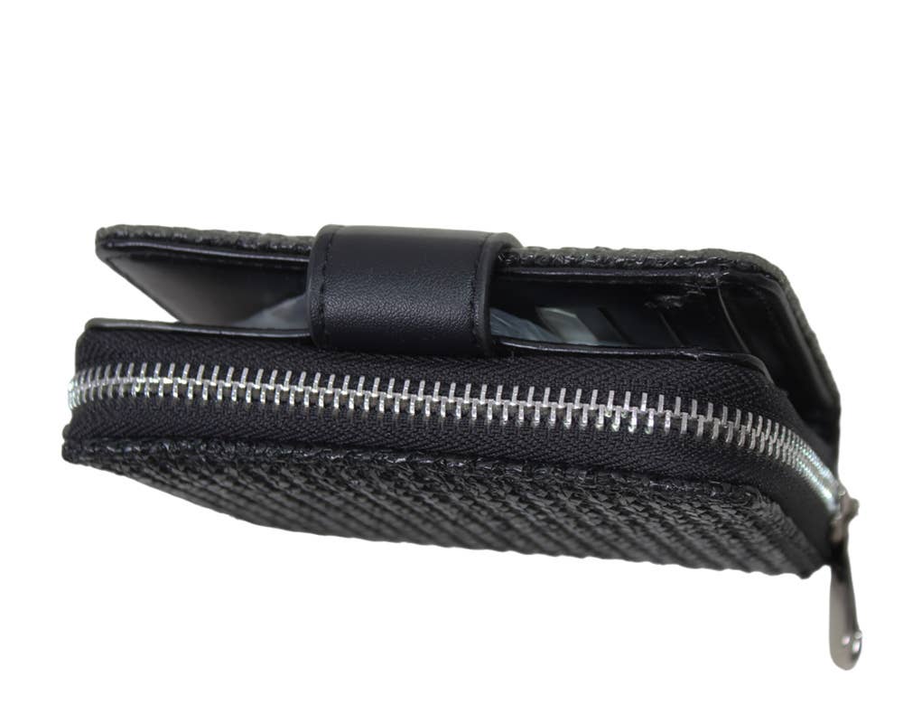 MIA LAROUGE - Wholesale Wallet - Women's - WOMEN'S WALLET, WITH FLAP. RAFFIA MATERIAL.4