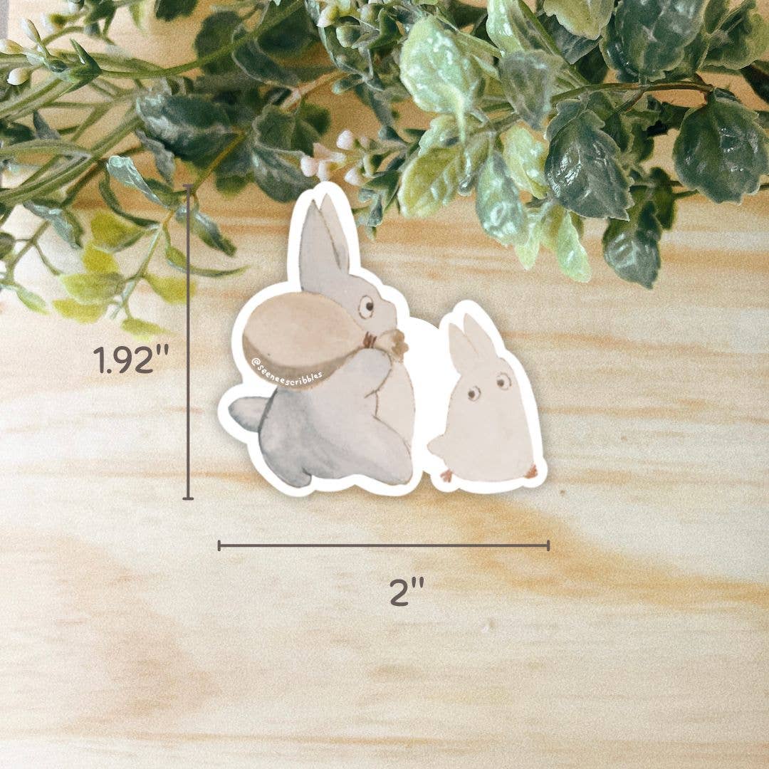 Seenee Scribbles – wholesale Sticker – Mini Totoros Sticker | Dishwasher Safe1