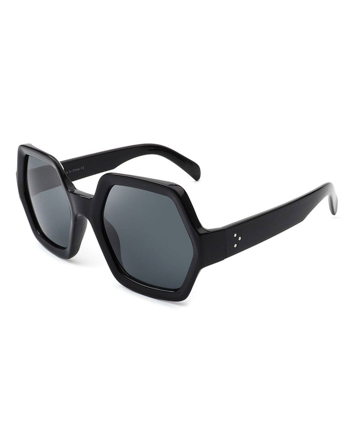 Cramilo Eyewear - Wholesale Sunglasses - Women's - Women Square Oversize Geometric Hexagonal Fashion Sunglasses2