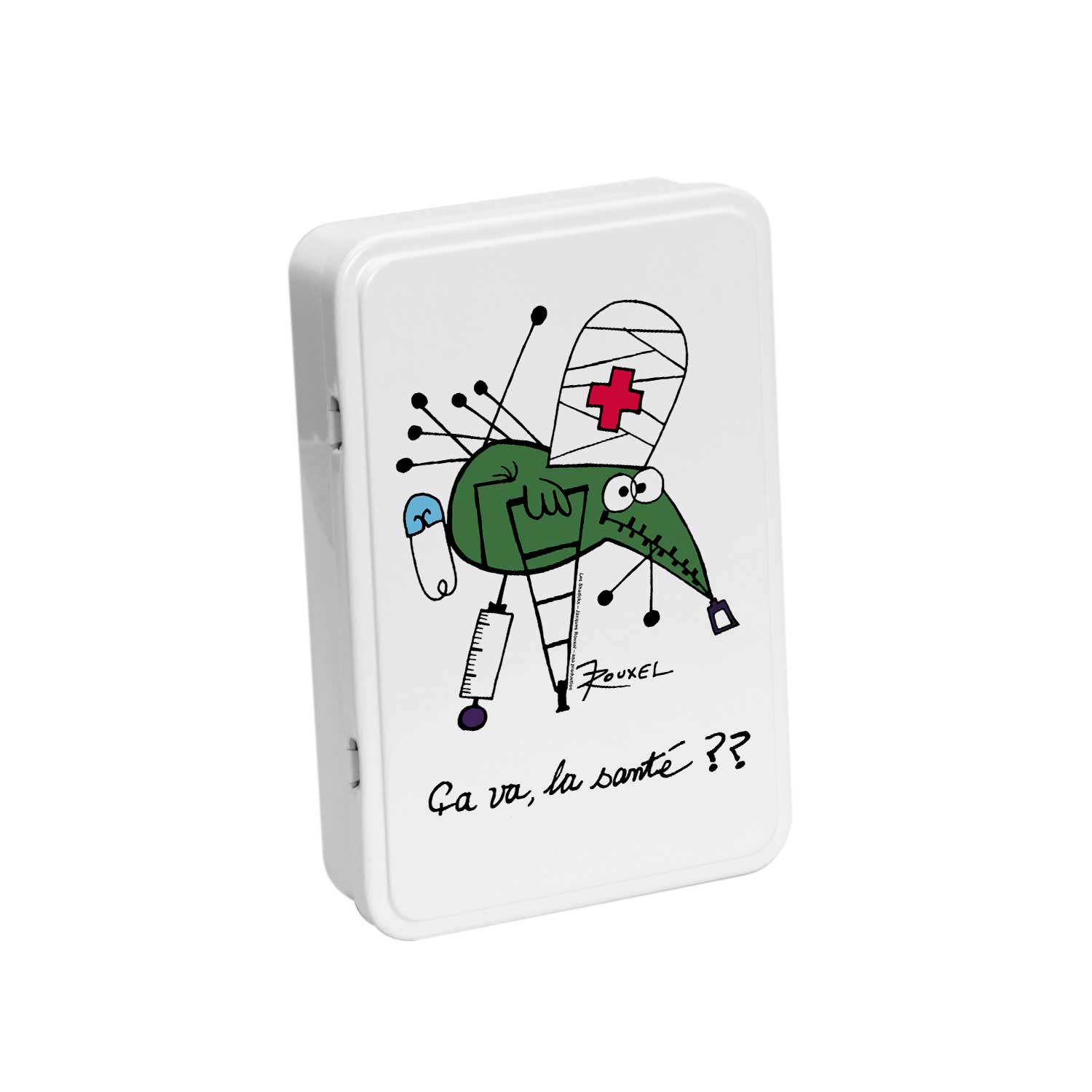 Printbox – wholesale Matlåda – Platta sockerlådor- SHADOKS ”Hur är din hälsa?”