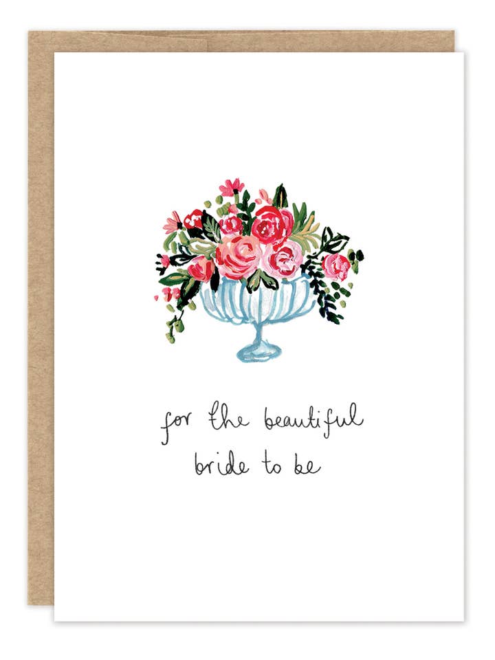 Beautiful Bride To Be Bridal Shower Card for wholesale by Biely & Shoaf