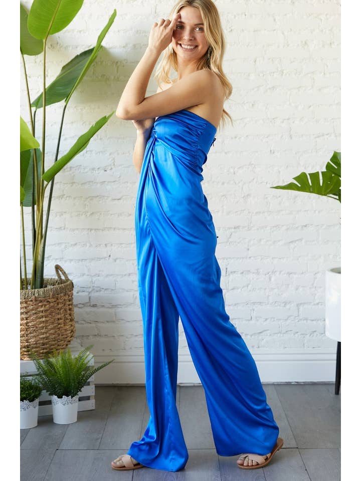 Hers & Mine - Vendita all'ingrosso Tuta intera - Donna - TUTA CON BUSTO A TUBO IN RASO5