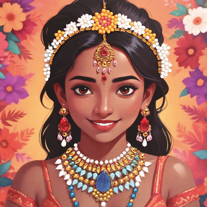 Graine Créative - Wholesale DIY Craft Kit - Kids - CARD TO BE EMBELLISHED DREAM OF THE ORIENT1