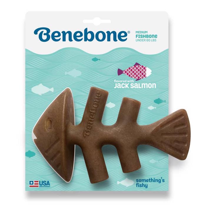Everyday Supply Co - Wholesale Pet Chew Toy - Dog - BENEBONE - Benebone Brown Nylon Fish Bone Chew Dog Toy 1 pk