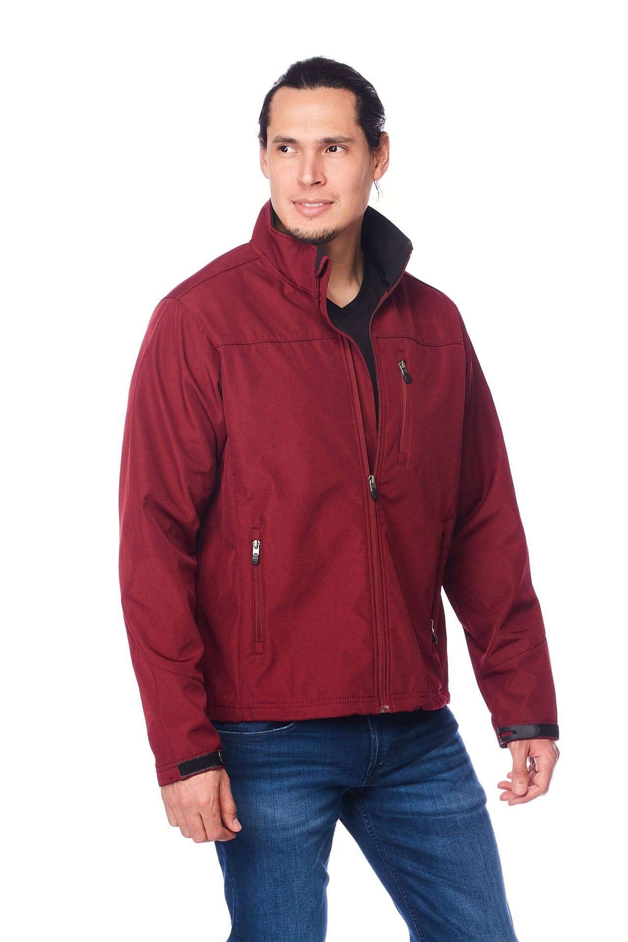 Rodeo Clothing - Wholesale Jacket - Men's - Men's high-quality soft shell bonded jacket with contrast2