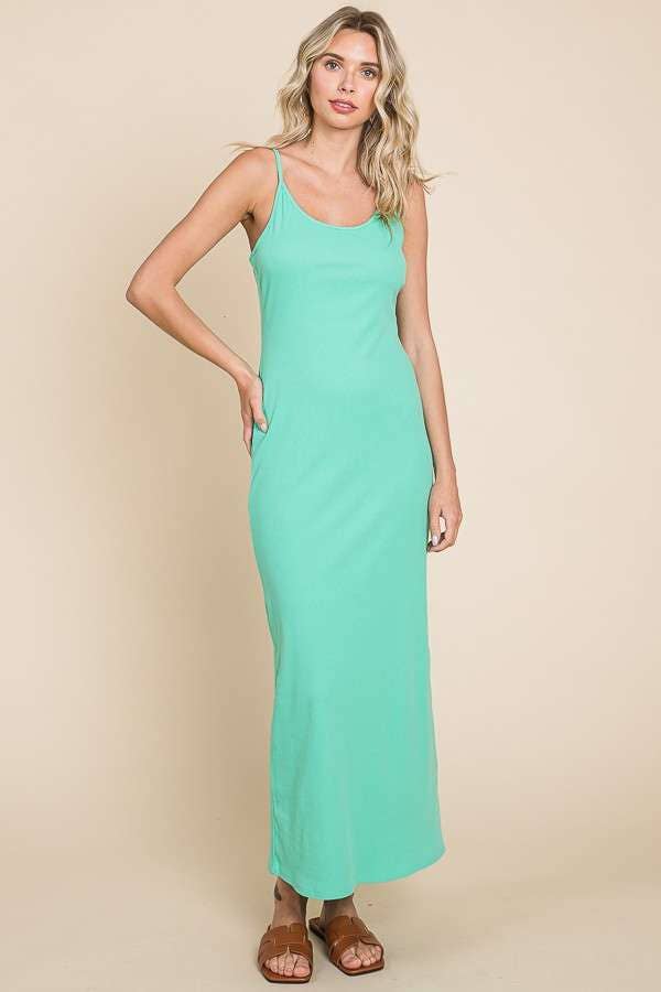 Culture Code – wholesale Dress – Women's – CRD1615 - SOLID SPAGHETTI STRAP MAXI SLIP DRESS9