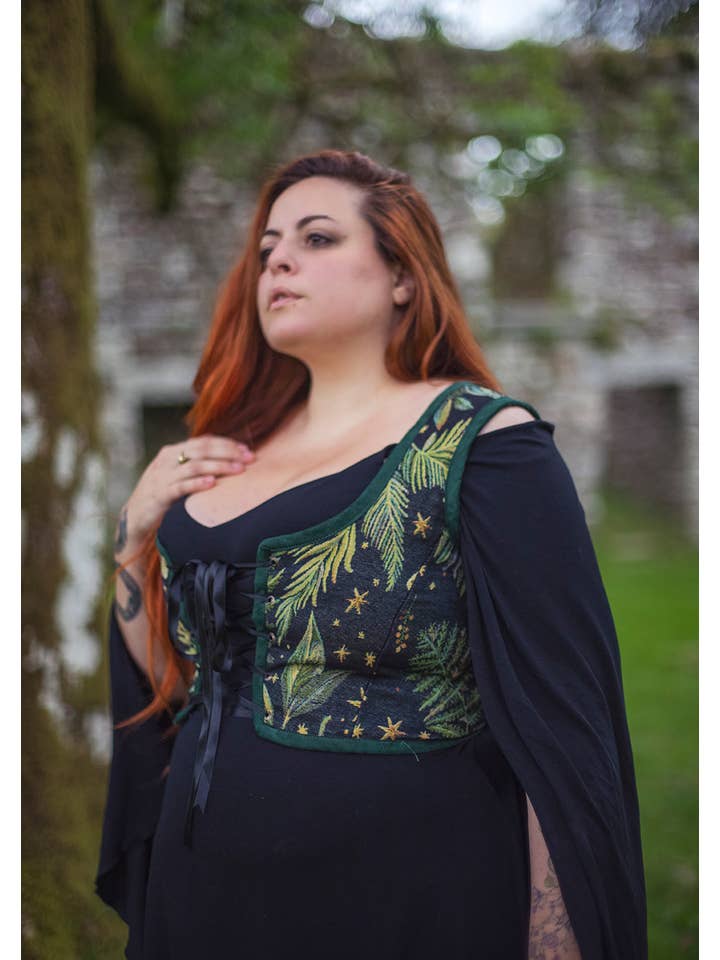 Costurero Real - Vendita all'ingrosso Corsetto - Donna - Corpetto rinascimentale con farfalle, giardino, corsetto in stile cottagecore