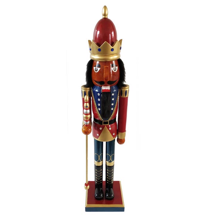 Santa’s Workshop Inc. - Wholesale Holiday Nutcracker - 36" Black King Nutcracker