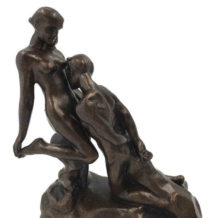 Eternal Idol Couple Forever Bronze Finish Statue by Rodin 6 in H for wholesale by Museum Wholesale Inc