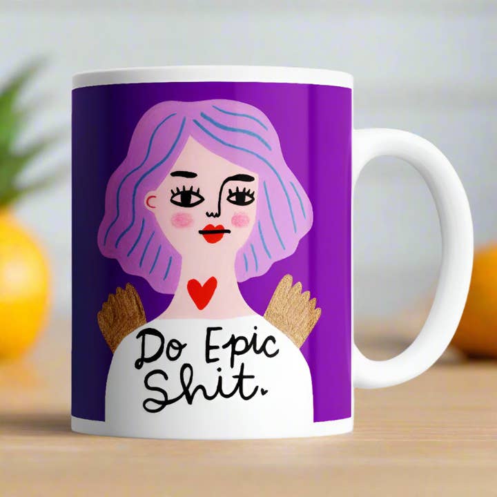 Do Epic Shit Grumpy Angel Mug for wholesale by Disrupted Industries
