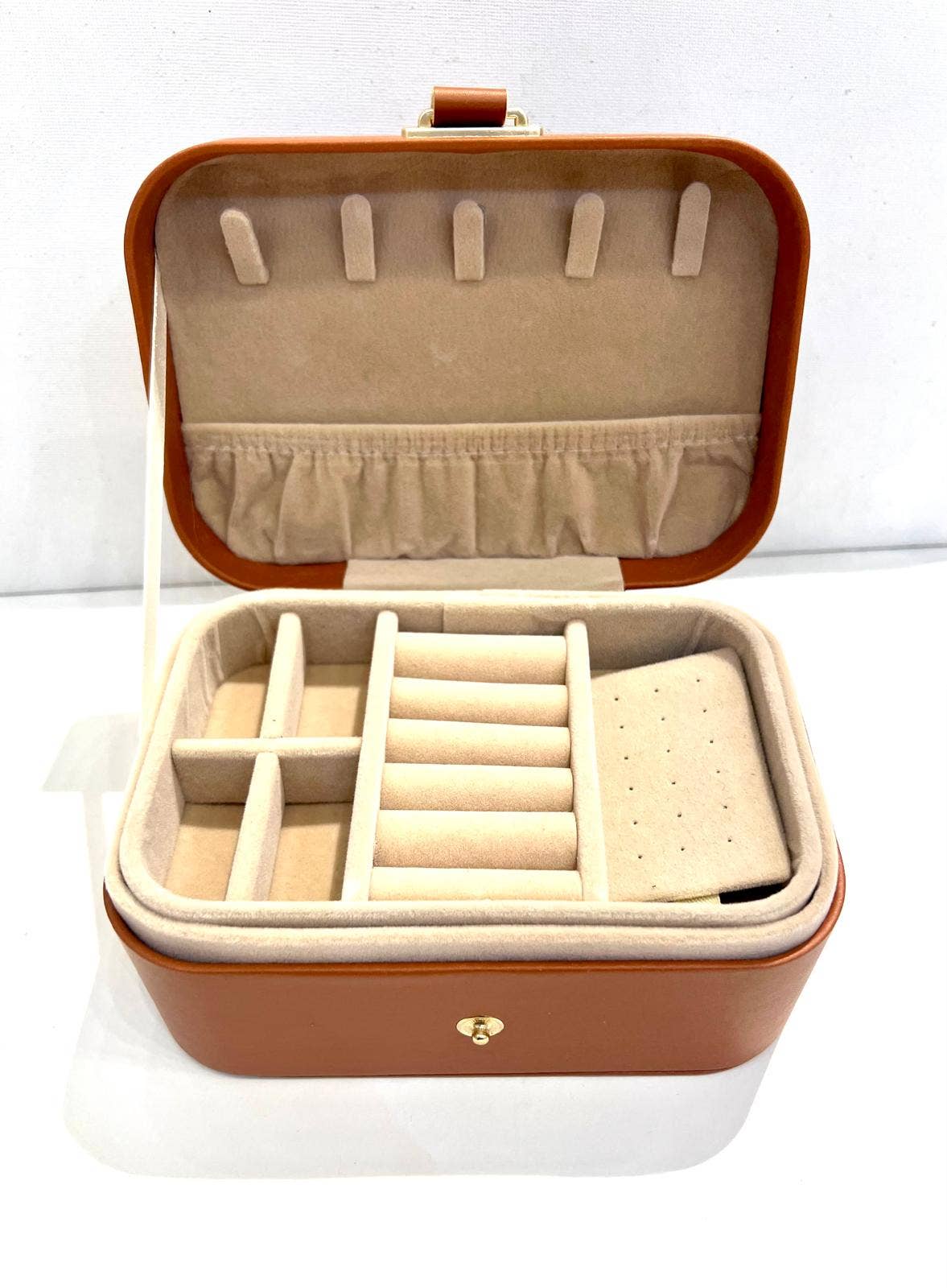 SHEERA - Wholesale Jewelry Box/Organizer - Cognac jewelry box0