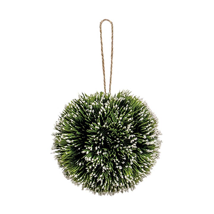 Snowy Pine Kissing Ball Ornament, 4.5" for wholesale by Saybrook Lane