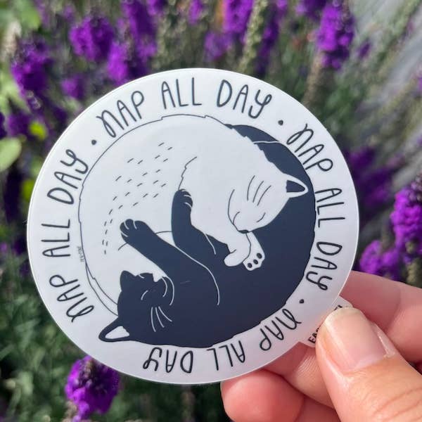 Pen+Pine - Wholesale Sticker - Cat Nap Sticker1