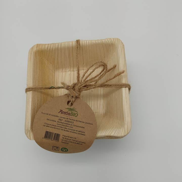 Lot de 10 coupelles carrees10x10cm för wholesale av ARECABIO