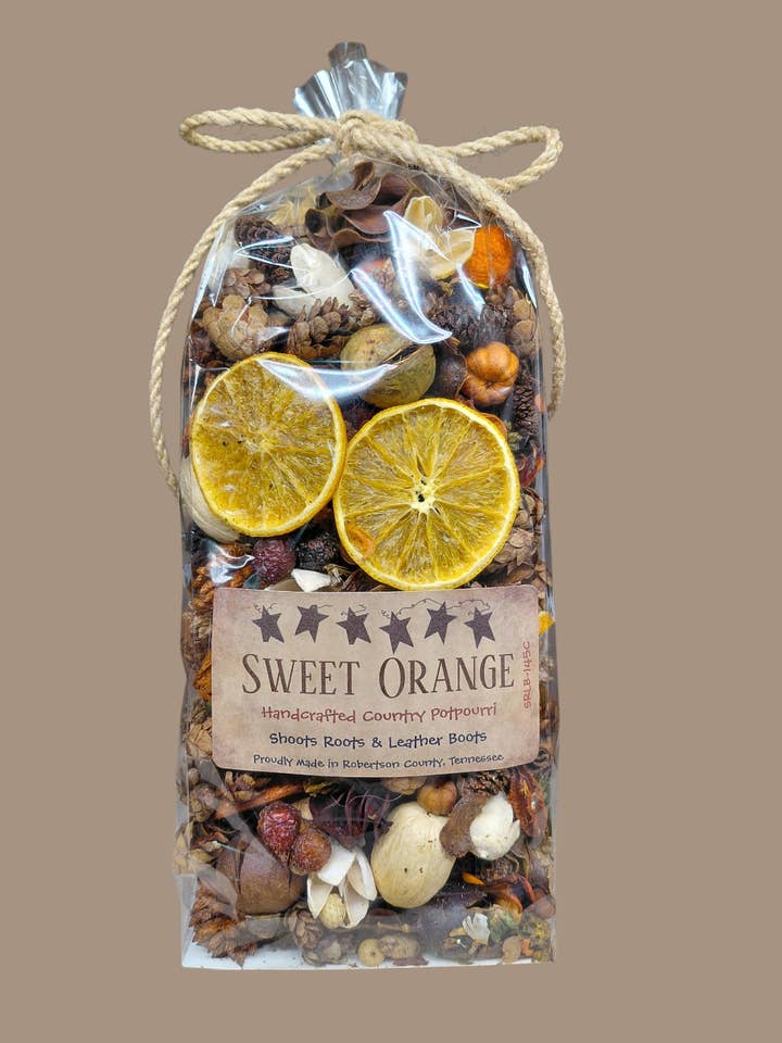 Sweet Orange Handcrafted Potpourri- Home Decor & Gift Item for wholesale by Shoots, Roots & Leather Boots