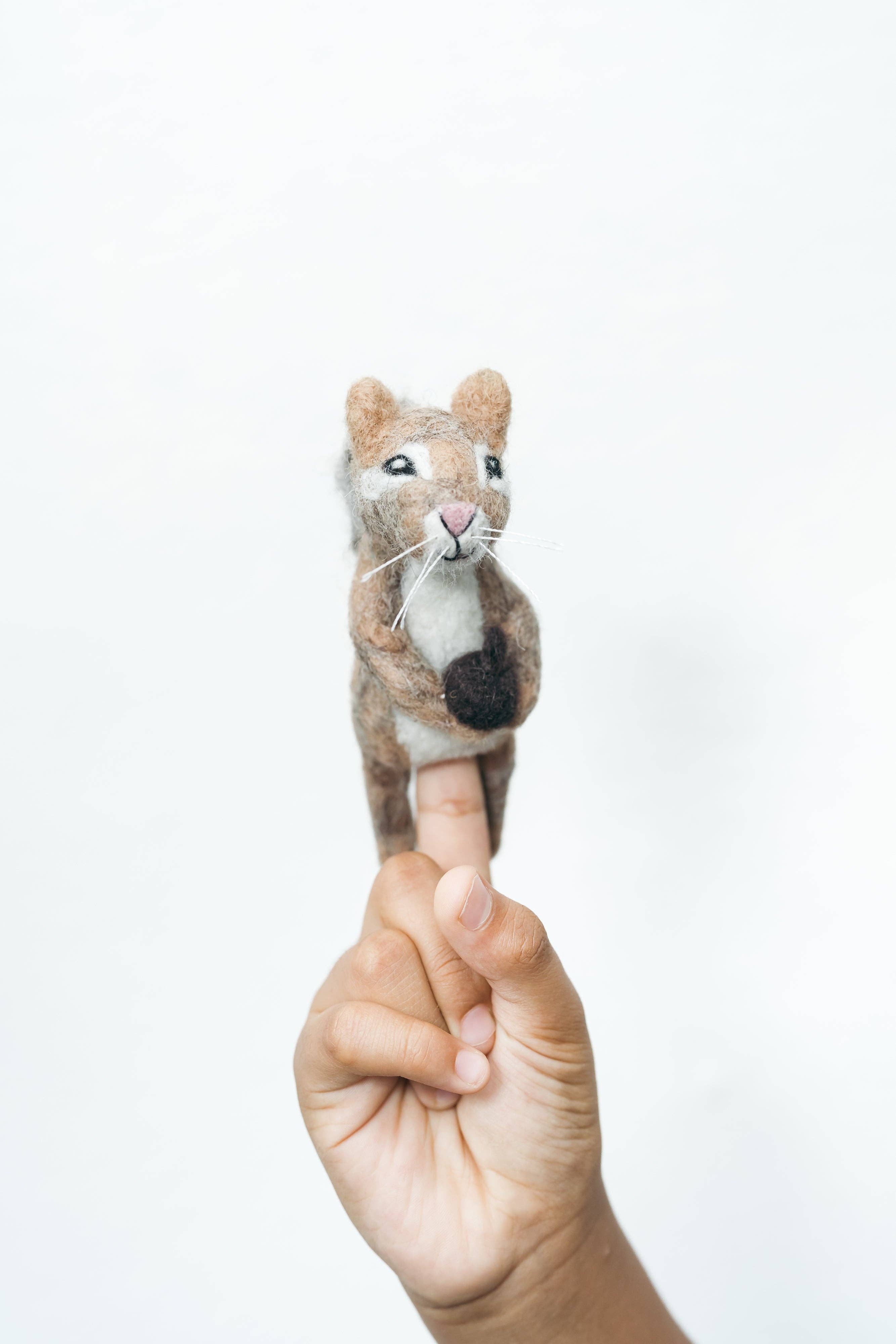 Silk Road Bazaar - Wholesale Finger Puppet - Kids & Baby - Chipmunk Finger Puppet1