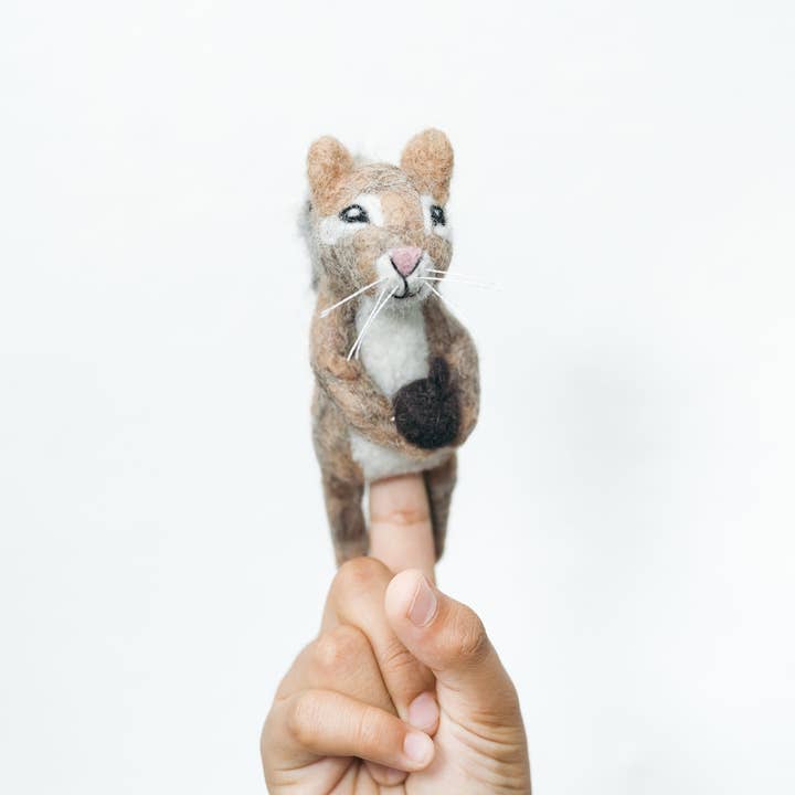 Silk Road Bazaar - Wholesale Finger Puppet - Kids & Baby - Chipmunk Finger Puppet1