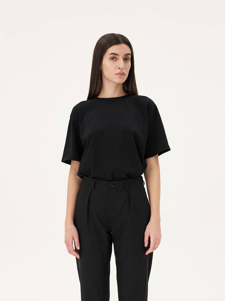 NOYOCO - Wholesale T-Shirt - Unisex - Unisex T-shirt Gumi Black2