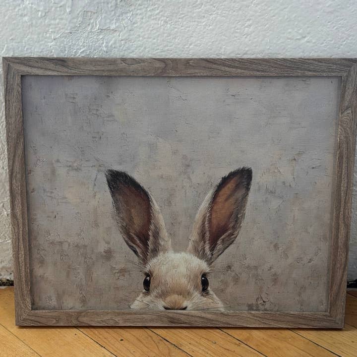 Bunny Peaking Easter Canvas Print for wholesale by Love Eleanor Canvas