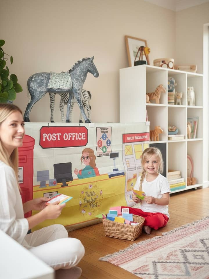 3i1 Rollelegescenesæt - Café, Isbutik & Postkontor for engroshandel hos Playtime Pioneers