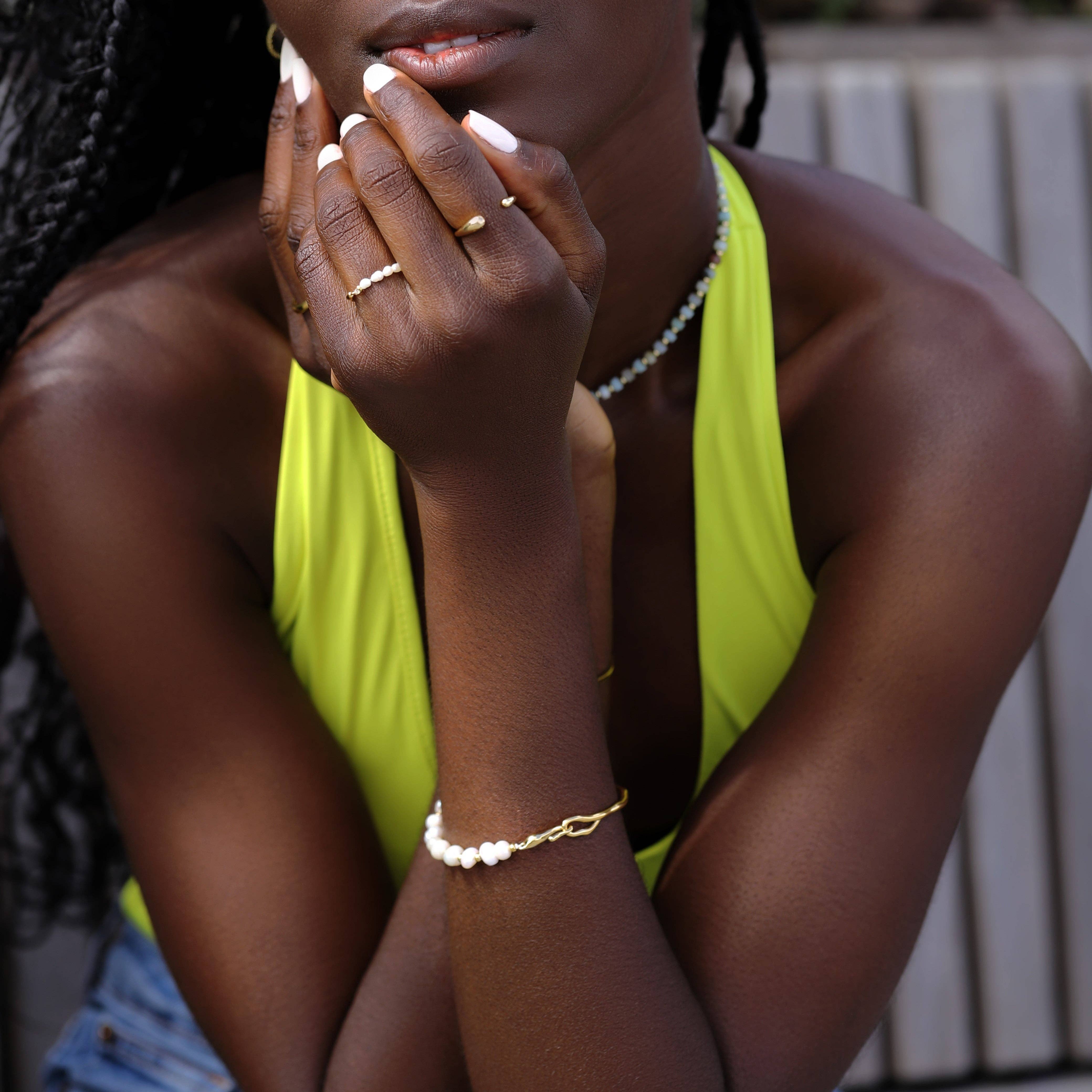 Gold Trip – wholesale Band/stacked ring – Open Drop Ring5