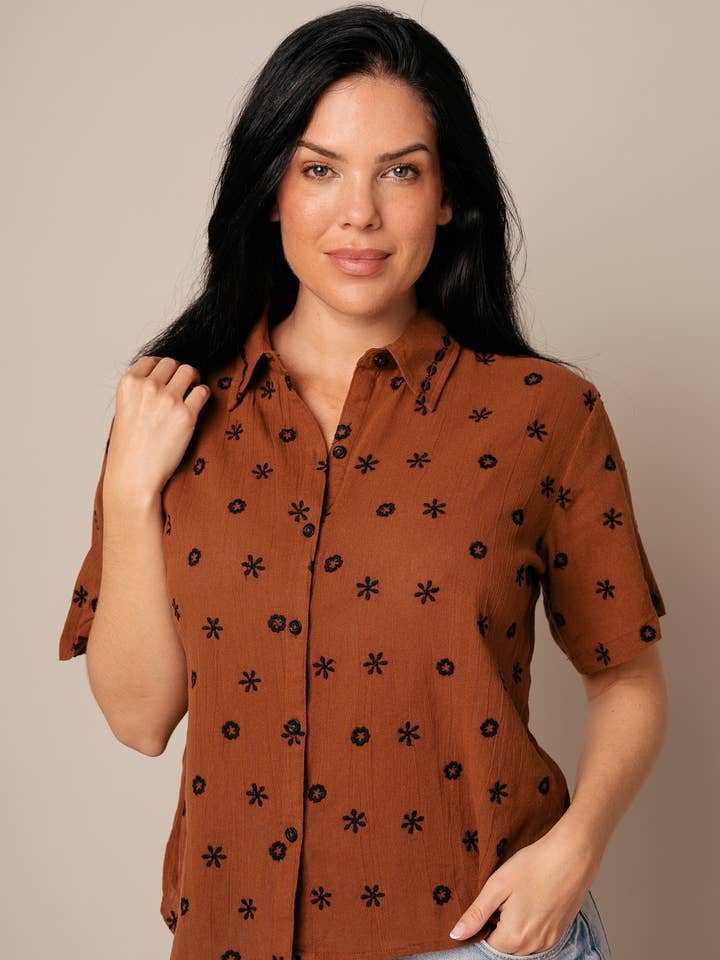 Kapda Casa - Wholesale Button Down Shirt - Women's - Blusa Vintage2