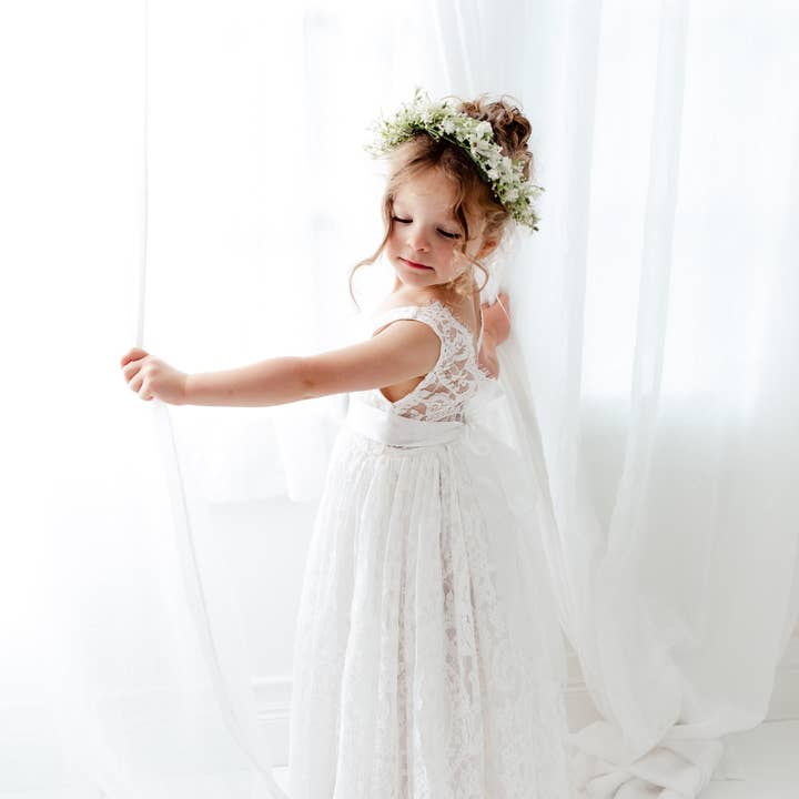 Nicolette's Couture - Wholesale Dress - Kids - The Ophelia Dress - White9