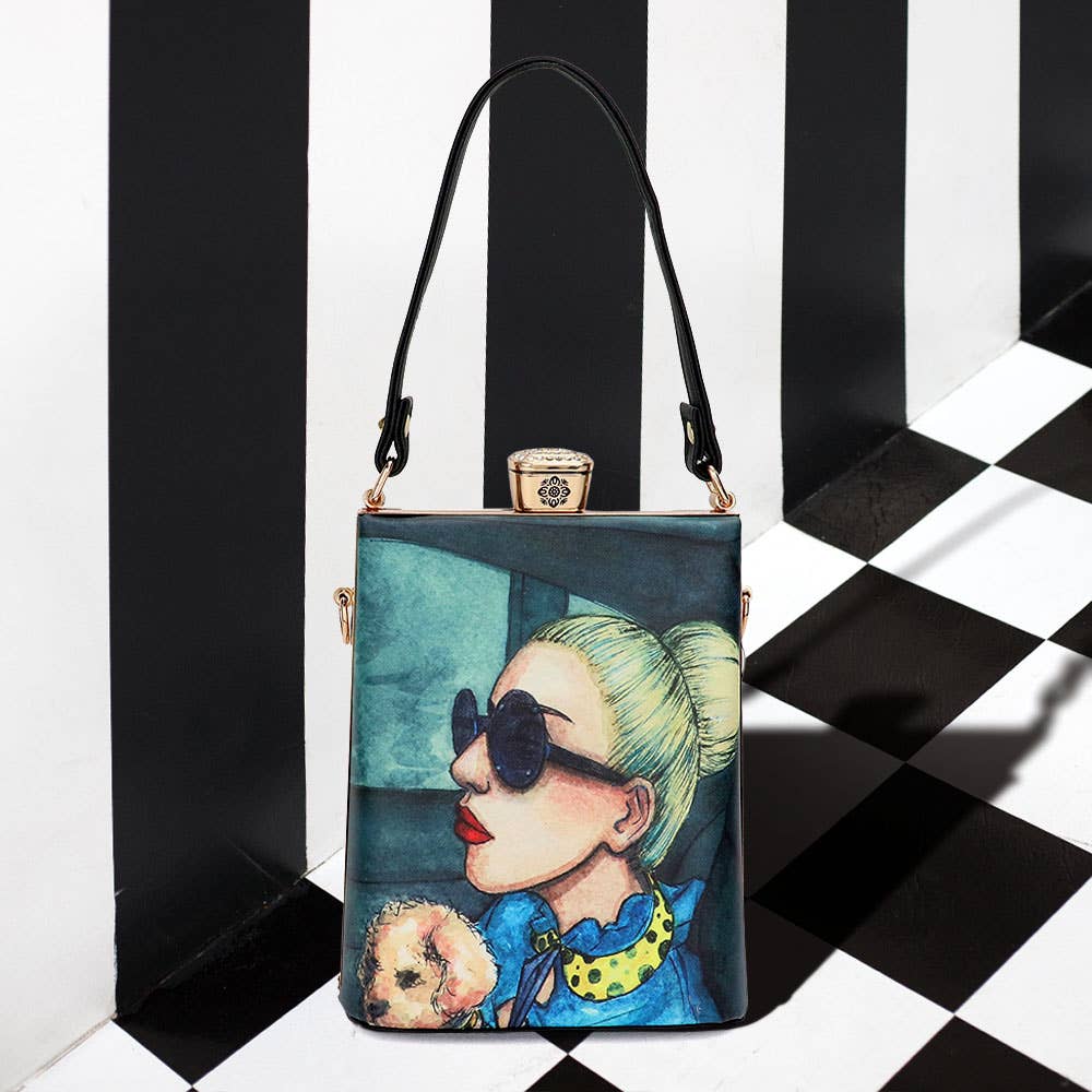 Sensibling Corp. – wholesale Top handle bag – women's – Lady Printed Top Handle Mini Bag / Crossbody Bag
20