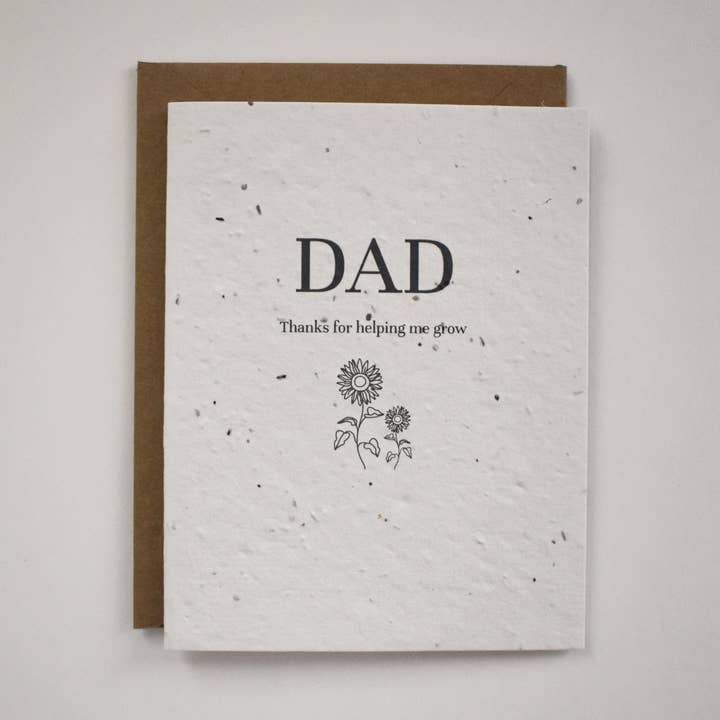 Plantable Greeting Card - Father's Day - Sunflower for wholesale by The Good Card