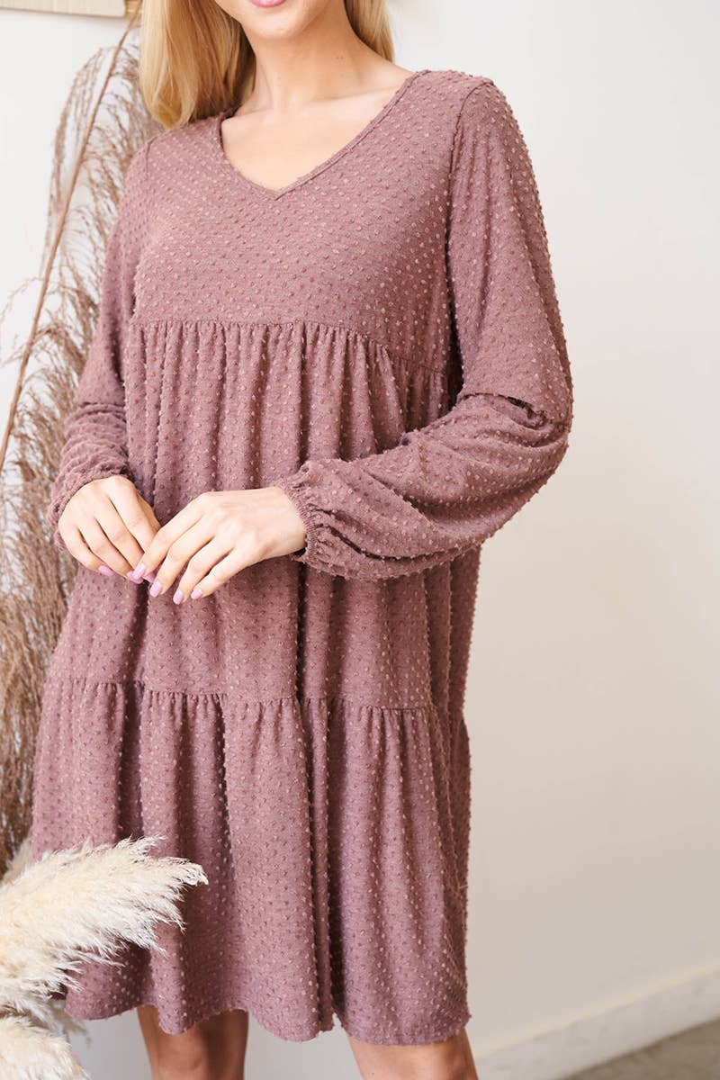 You & Me - Vendita all'ingrosso Vestito - Donna - PPD1246-ABITO A POIS SVIZZERI CON VOLANT CON MANICHE A SBUFFO29