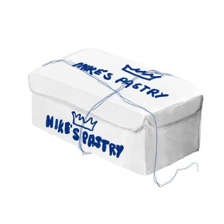 Mike's Pastry Box for wholesale by Tiny Ink Boston