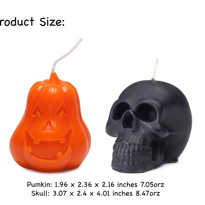 Vela de Halloween, Vela de Abóbora Caveira por atacado de Carol Cao