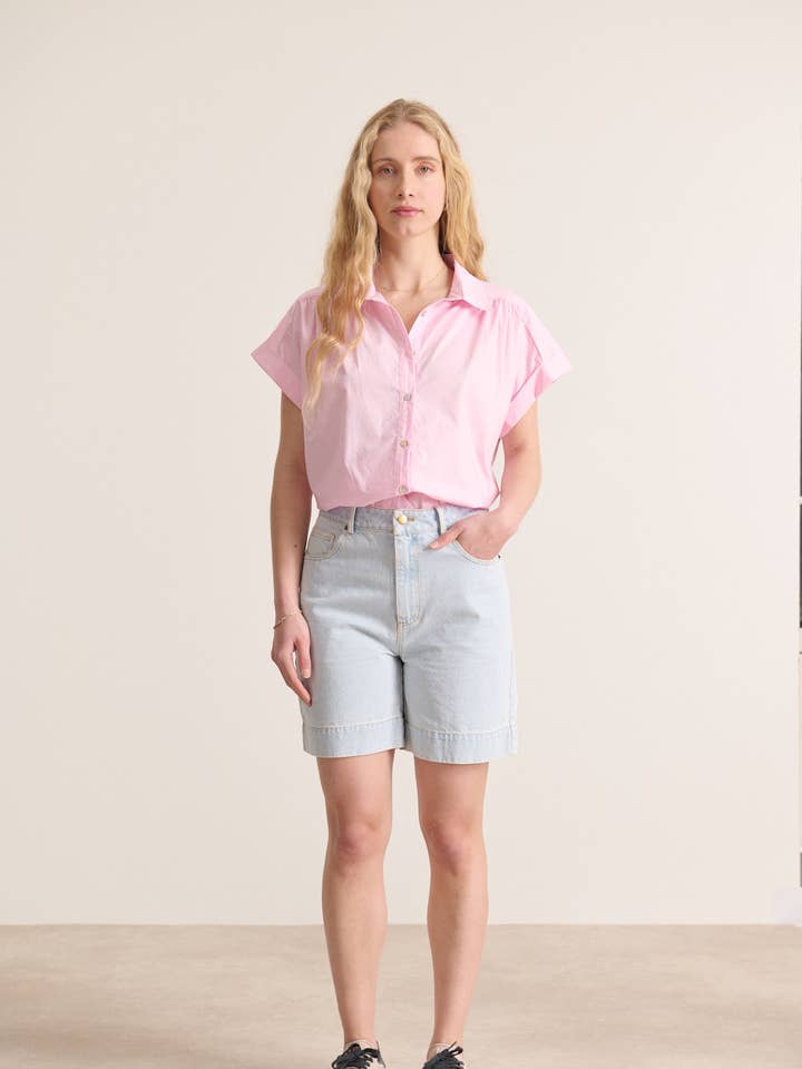 Denim Bermuda - VOSGES for wholesale by Garance Paris