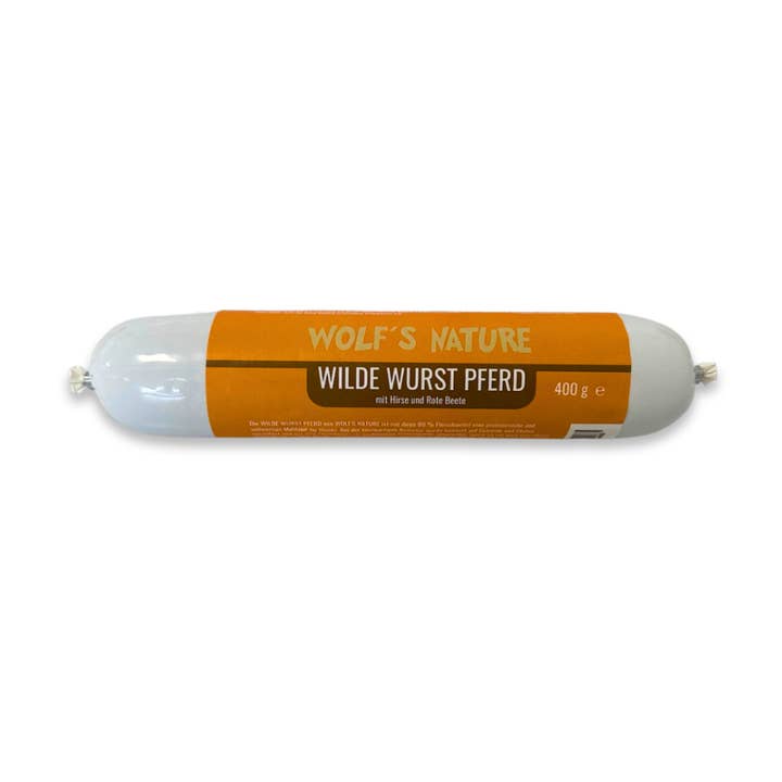 Lucky-Pet Handels- und Produktions GmbH – wholesale Husdjursfoder – Hund – Wolf´s Nature ® Vild Korv Häst 400g