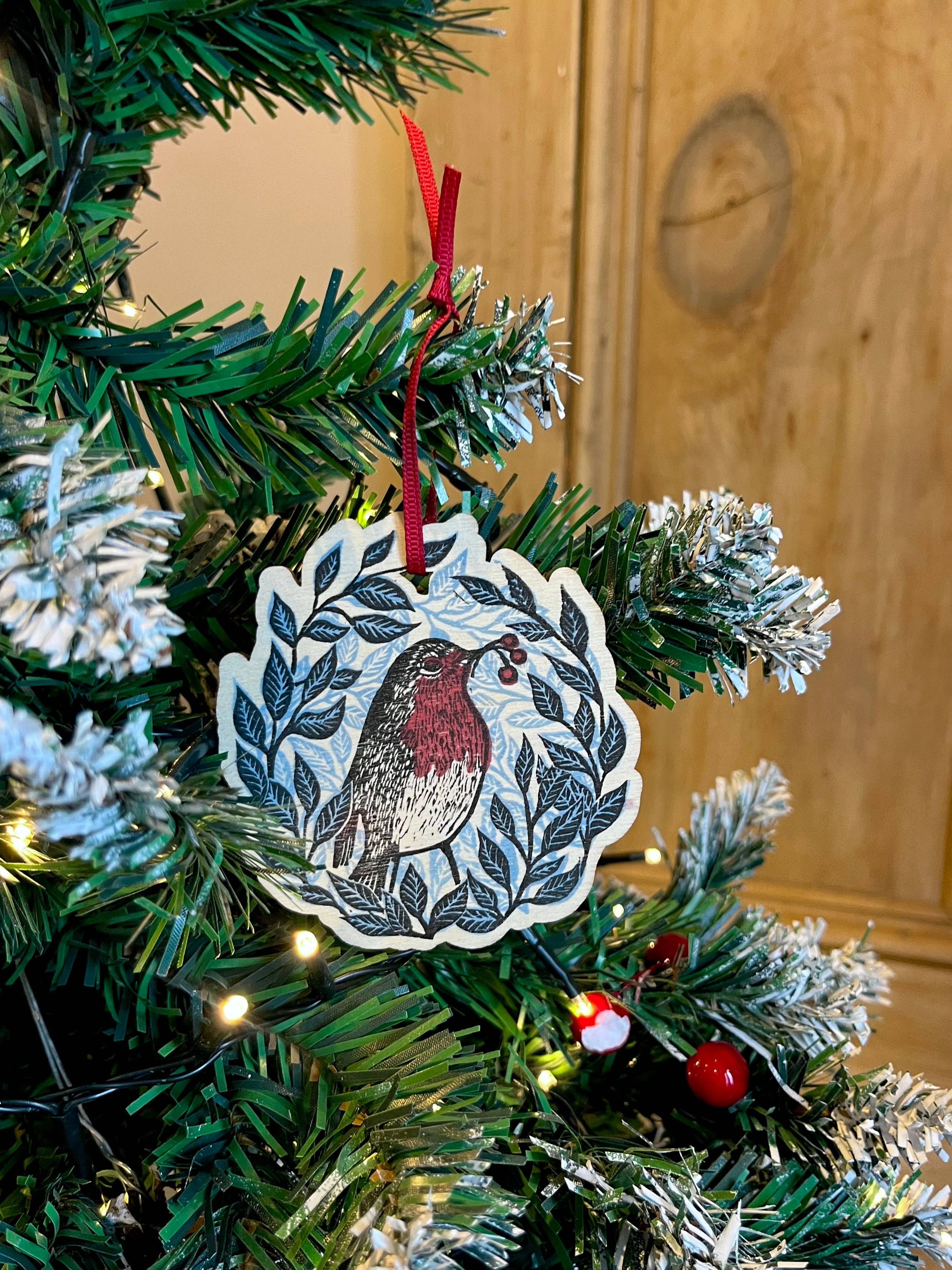 Beth Lewis Art - Wholesale Ornament - Wooden Tree Decorations16