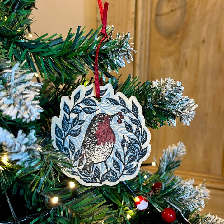 Beth Lewis Art - Wholesale Ornament - Wooden Tree Decorations16