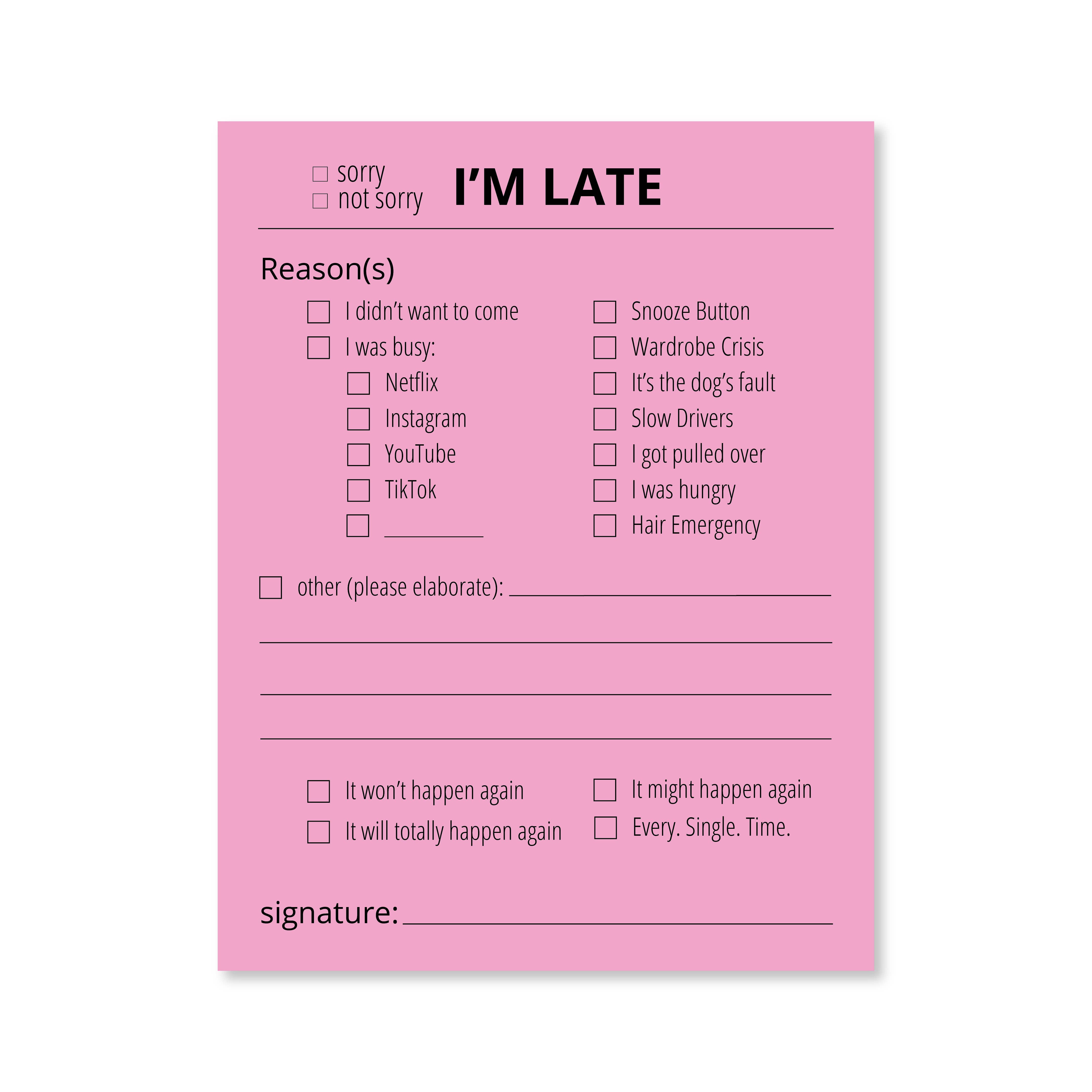 Public School Paper Co. - Wholesale Stationery/Notecard Set - Late Notes4