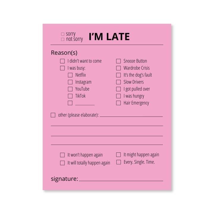 Public School Paper Co. - Wholesale Stationery/Notecard Set - Late Notes4