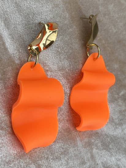 Earring wave exclusive neon. for wholesale by Jewelry By Elina Dahl