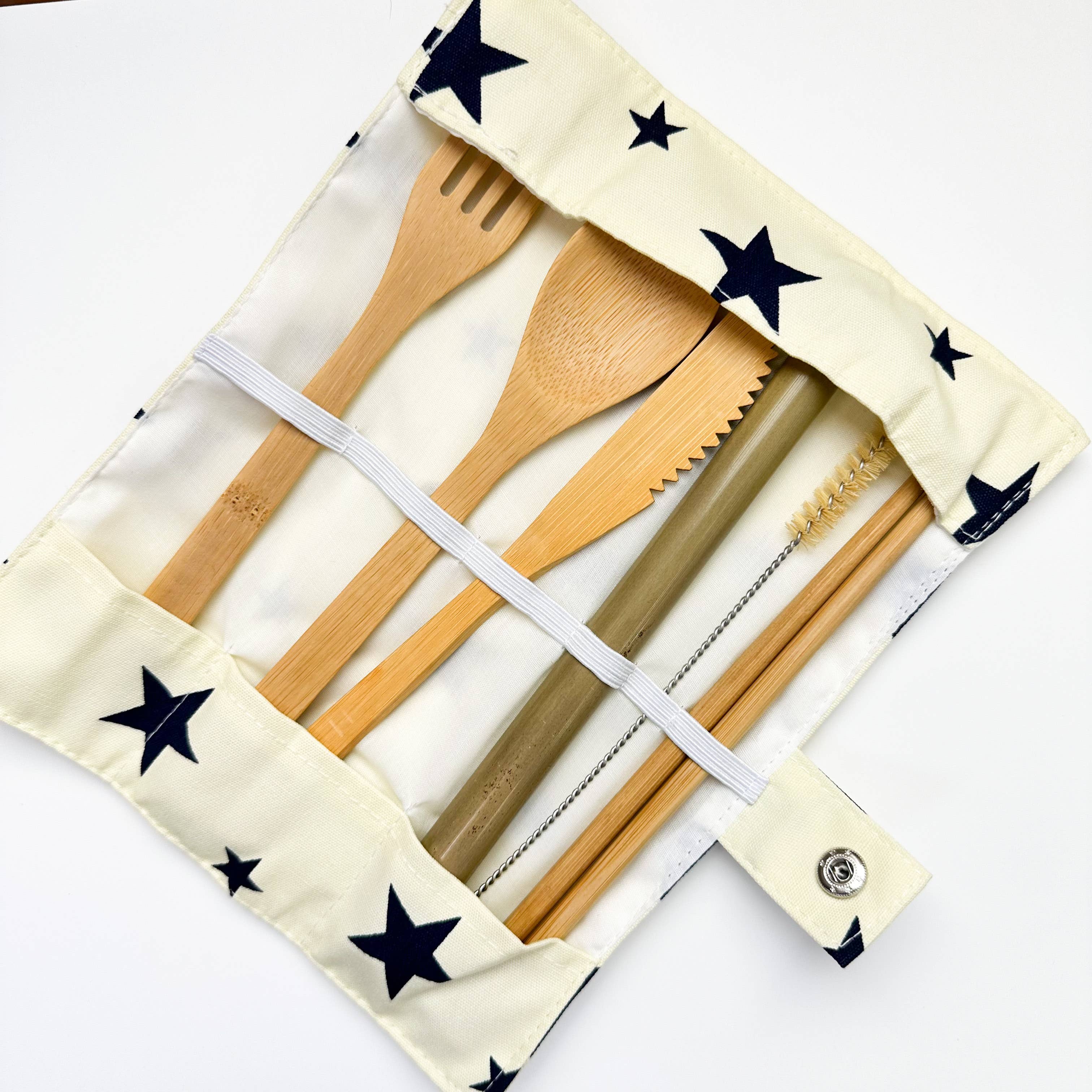 Smile Boutiques – Engroshandel Skærebestik sæt – Bambus bestik sæt | Zero Waste Genanvendelig | Vaskbar Organisk8