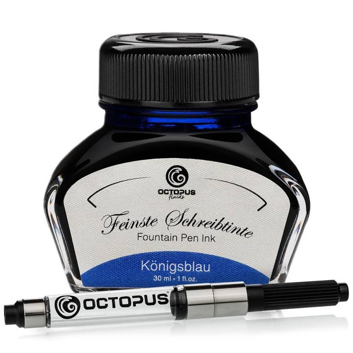 Octopus Concept GmbH – Tinta de escrita por atacado – Tinta de escrita azul royal, apagável, 30 ml com conversor0