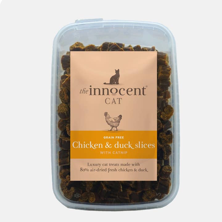 Lords and Labradors – wholesale Pet treats – Cat – The Innocent Cat Chicken and Duck Slices With Catnip